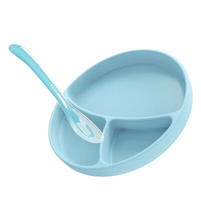 Ayin childrens tableware baby compartment plate silicone sucker bowl spoon set baby food supplement bowl 2 piece set blue
Ayin childrens tableware baby compartment plate silicone sucker bowl spoon set baby food supplement bowl 2 piece set blue