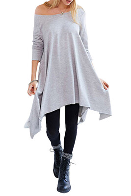 Lovaru ™ 2015 Women Style Design Long Sleeve Asymmetric Loose o-neck Dress Fashion contracted style summer dress
Lovaru ™ 2015 Women Style Design Long Sleeve Asymmetric Loose o-neck Dress Fashion contracted style summer dress