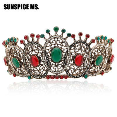 Exquisite Bohemia Women Resin Round Antique Tiaras Crown Indian Turkish Vintage Jewelry Ethnic Wedding Hairbands Hair Jewelry
Exquisite Bohemia Women Resin Round Antique Tiaras Crown Indian Turkish Vintage Jewelry Ethnic Wedding Hairbands Hair Jewelry