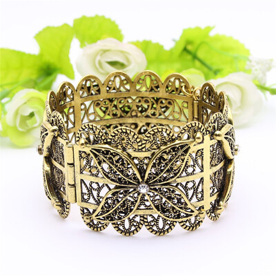 Exquisite Turkish Women Armlet Plus Size Bangle Bracelet Flower Antique Gold Color Cuff Bangles Jewelry Ethnic Party Jewelry
Exquisite Turkish Women Armlet Plus Size Bangle Bracelet Flower Antique Gold Color Cuff Bangles Jewelry Ethnic Party Jewelry