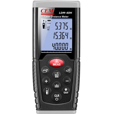 Hua Shengchang CEM LDM-40H laser range finder handheld electronic ruler infrared range finder 40 meters range anti-glare upgrade version
Hua Shengchang CEM LDM-40H laser range finder handheld electronic ruler infrared range finder 40 meters range anti-glare upgrade version