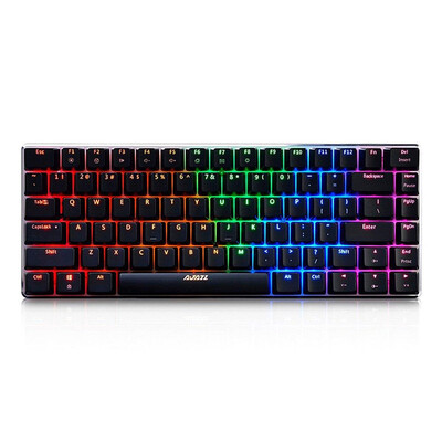 Ajazz AK33RGB 82keys Anti-ghosting Ergonomic Mechanical Keyboard Durable RGB Backlight Blue Switch - Black
Ajazz AK33RGB 82keys Anti-ghosting Ergonomic Mechanical Keyboard Durable RGB Backlight Blue Switch - Black