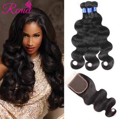 Rcmei High Quality 8A Brazilian Body Wave Bundles With Closure 3 Bundles Body Wave Weave With Closrue Unprocessed Human Hair
Rcmei High Quality 8A Brazilian Body Wave Bundles With Closure 3 Bundles Body Wave Weave With Closrue Unprocessed Human Hair