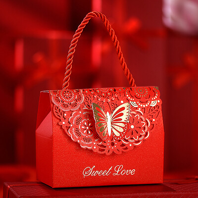 Yuhua Ze wedding candy box back gift bag can be loaded with egg candy candy box handbag carton with hand wedding supplies 100 Pack
Yuhua Ze wedding candy box back gift bag can be loaded with egg candy candy box handbag carton with hand wedding supplies 100 Pack