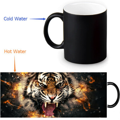 Tiger 350ml12oz Heat Reveal Mug Color Change Coffee Cup Sensitive Morphing Mugs Magic Mug Milk Tea Cups
Tiger 350ml12oz Heat Reveal Mug Color Change Coffee Cup Sensitive Morphing Mugs Magic Mug Milk Tea Cups