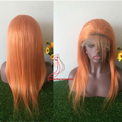 Natural Straight Hair Full Lace Wigs #orange Color Malaysian Remy Human Hair Glueless Wigs With Baby Hair
Natural Straight Hair Full Lace Wigs #orange Color Malaysian Remy Human Hair Glueless Wigs With Baby Hair