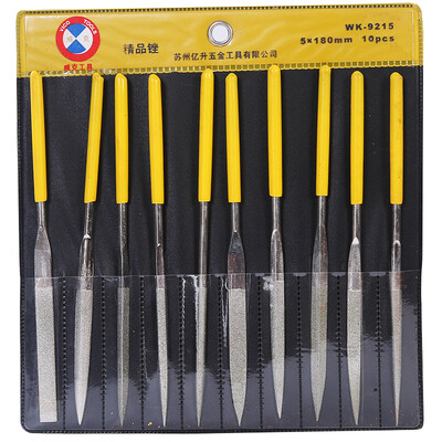 Wick Wico WK9215 Scythe 10 sets of diamonds assorted file shovel shovel carpentry polishing tools small setback steel triangle
Wick Wico WK9215 Scythe 10 sets of diamonds assorted file shovel shovel carpentry polishing tools small setback steel triangle