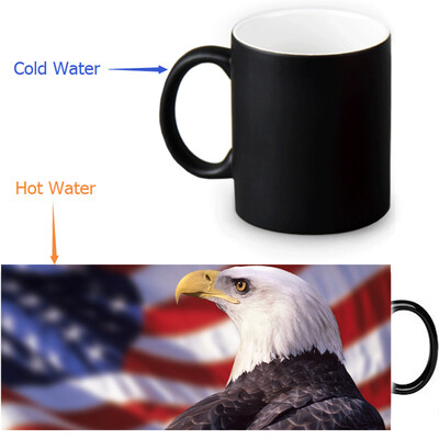 US Flag And Bald Eagle 350ml12oz Heat Reveal Mug Color Change Coffee Cup Sensitive Morphing Mugs Magic Mug Milk Tea Cups
US Flag And Bald Eagle 350ml12oz Heat Reveal Mug Color Change Coffee Cup Sensitive Morphing Mugs Magic Mug Milk Tea Cups