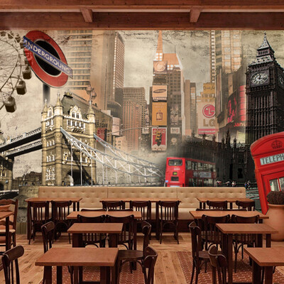 Custom 3d mural European style retro British building large mural Cafe sofa background London wallpaper
Custom 3d mural European style retro British building large mural Cafe sofa background London wallpaper