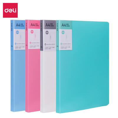 Deli deli bright color series strong long clip pocket folder A4 folder stainless steel fixture white 5058
Deli deli bright color series strong long clip pocket folder A4 folder stainless steel fixture white 5058