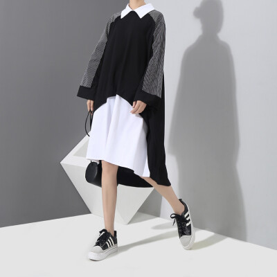 Quzihua 2018 Casual Style Boot Cut Dress Geometric Two-piece Black And White Dress
Quzihua 2018 Casual Style Boot Cut Dress Geometric Two-piece Black And White Dress