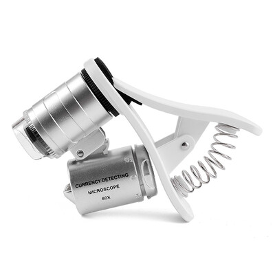 O Santa mobile magnifier HD 100 times handheld mini microscope portable lamp jewelry identification 8573-1
O Santa mobile magnifier HD 100 times handheld mini microscope portable lamp jewelry identification 8573-1