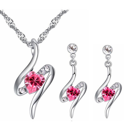 Exquisite Heart Crystal from Austrian Fashion Necklace Earring Jewelry Sets For Women Valentines Day Gift 26980
Exquisite Heart Crystal from Austrian Fashion Necklace Earring Jewelry Sets For Women Valentines Day Gift 26980