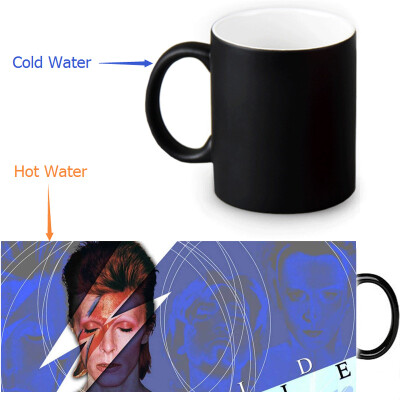 David Bowie 350ml12oz Heat Reveal Mug Color Change Coffee Cup Sensitive Morphing Mugs Magic Mug Milk Tea Cups
David Bowie 350ml12oz Heat Reveal Mug Color Change Coffee Cup Sensitive Morphing Mugs Magic Mug Milk Tea Cups