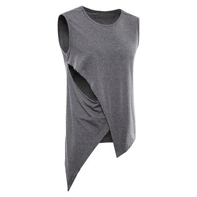 Mens Fashion Sleeveless T-Shirt Classic Round Neck Casual T-Shirt Hem Irregular Stitching Sports T-Shirt
Mens Fashion Sleeveless T-Shirt Classic Round Neck Casual T-Shirt Hem Irregular Stitching Sports T-Shirt