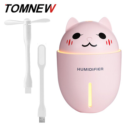 TOMNEW 3 in 1 Mini Cool Mist Humidifiers USB 320ML Silent Cute Cartoon LED Night Light With USB Fan&LED Lamp for Car Home
TOMNEW 3 in 1 Mini Cool Mist Humidifiers USB 320ML Silent Cute Cartoon LED Night Light With USB Fan&LED Lamp for Car Home