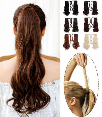 Rhyme Dark Brown 20 110g Curly Ponytail Wig Wrap Around Synthetic Hair Clip in Hair Extensions Long Natural Wavy Hair piece Pony
Rhyme Dark Brown 20 110g Curly Ponytail Wig Wrap Around Synthetic Hair Clip in Hair Extensions Long Natural Wavy Hair piece Pony