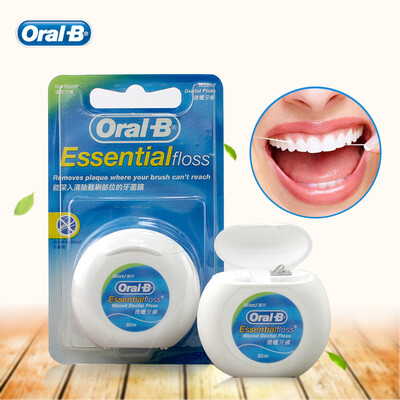 Oral B Essential Floss Comfortable Waxed Dental Floss Deep Clean Oral Hygiene Flat Thread Flosser 50mpcs 2 pcs1 pack
Oral B Essential Floss Comfortable Waxed Dental Floss Deep Clean Oral Hygiene Flat Thread Flosser 50mpcs 2 pcs1 pack