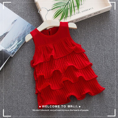 2018 hot Pure color irregular wave edge sleeveless chiffon dress one piece dress Children
2018 hot Pure color irregular wave edge sleeveless chiffon dress one piece dress Children