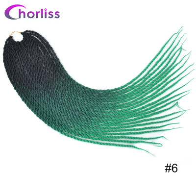 Chorliss 24"Soft Crochet Braids Synthetic Hair Braiding Hair Senegalese Twist Kanekalon Hair Extenstion Mint Green Black Brown
Chorliss 24"Soft Crochet Braids Synthetic Hair Braiding Hair Senegalese Twist Kanekalon Hair Extenstion Mint Green Black Brown