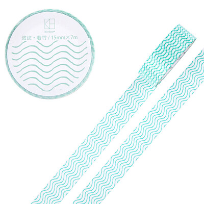 Kinbor hand book&paper tape 15mm7m hand book sticker color decorative tape ripple · Ruozhu DTB64232-1
Kinbor hand book&paper tape 15mm7m hand book sticker color decorative tape ripple · Ruozhu DTB64232-1