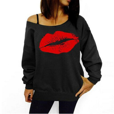 2018 New Women Brand Fashion Sweatshirts Female Sexy Red Big Lips Printed Off Shoulder Long-Sleeved Pullovers Hoodies
2018 New Women Brand Fashion Sweatshirts Female Sexy Red Big Lips Printed Off Shoulder Long-Sleeved Pullovers Hoodies