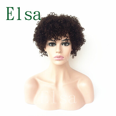 New Style Machine made short hair wigs 100 Brazilian Human Hair none Lace Wig With Bang Kinky Curly Natural Hair Lace Front Wigs
New Style Machine made short hair wigs 100 Brazilian Human Hair none Lace Wig With Bang Kinky Curly Natural Hair Lace Front Wigs
