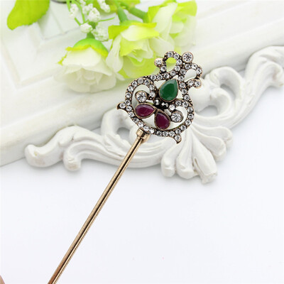 Vintage Turkish Women Double Side Flower Hair Clasp Arabia Resin Hairpin Jewelry Antique India Bride Comb Tight Updo Hair Sticks
Vintage Turkish Women Double Side Flower Hair Clasp Arabia Resin Hairpin Jewelry Antique India Bride Comb Tight Updo Hair Sticks