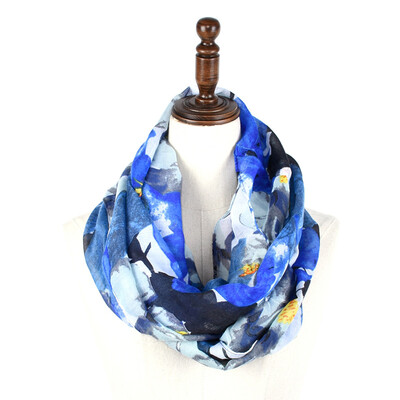 Jeouly blue infinity scarf for women flower loop scarves for lady shawls warps circle summer suncreen hijab 50x175cm
Jeouly blue infinity scarf for women flower loop scarves for lady shawls warps circle summer suncreen hijab 50x175cm