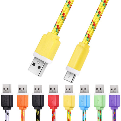1M Micro USB Flat Braided Synchronization Charger Cable Cord Adapter for Android Smart Phones
1M Micro USB Flat Braided Synchronization Charger Cable Cord Adapter for Android Smart Phones