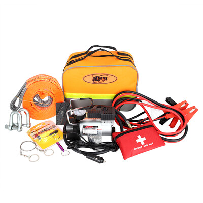 Easy Tour Easy Tour Car Emergency Rescue Kit Metal Air Pump Trolley Battery Line First Aid Package Broken Window Hammer Knife Flashlight 10 Piece Set
Easy Tour Easy Tour Car Emergency Rescue Kit Metal Air Pump Trolley Battery Line First Aid Package Broken Window Hammer Knife Flashlight 10 Piece Set