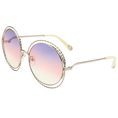 CHLOE female models sunglasses gold frame purple pink gradient lens glasses sunglasses CE114ST 779 58mm
CHLOE female models sunglasses gold frame purple pink gradient lens glasses sunglasses CE114ST 779 58mm
