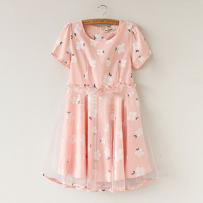 Lovaru ™New 2015 fashion Summer sweet new women's round neck fight fungus gauze short-sleeved dress super immortal flowers
Lovaru ™New 2015 fashion Summer sweet new women's round neck fight fungus gauze short-sleeved dress super immortal flowers