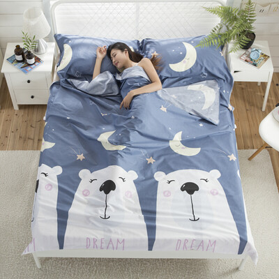 El Monte ALPINT MOUNTAIN Dirty Sleeping Bag Cotton Portable Travel Hotel Hotel Anti-dirty sheets Adult Indoor Bear Blue 180230cm
El Monte ALPINT MOUNTAIN Dirty Sleeping Bag Cotton Portable Travel Hotel Hotel Anti-dirty sheets Adult Indoor Bear Blue 180230cm