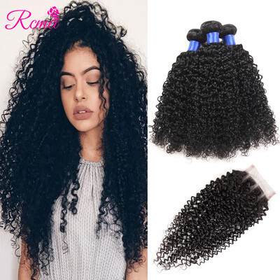 Rcmei Hair Brazilian 8A Kinky Curly Weave With Closure Virgin Human Hair 3 Bundles With Lace Closure Human Hair Extension Natural
Rcmei Hair Brazilian 8A Kinky Curly Weave With Closure Virgin Human Hair 3 Bundles With Lace Closure Human Hair Extension Natural