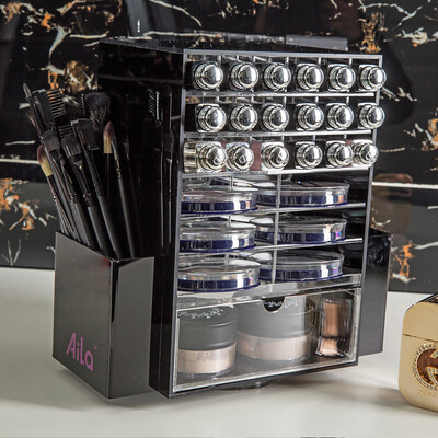 Aila High Capacity Acrylic 360 Degree Rotatable Lipstick Organizer Cosmetic Makeup Organizer Jewelry Display Stand Rack
Aila High Capacity Acrylic 360 Degree Rotatable Lipstick Organizer Cosmetic Makeup Organizer Jewelry Display Stand Rack