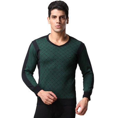 Seven wolves mens thermal underwear set V-neck plus velvet thick jacquard warm wool sweater models 98148 dark green 3XL
Seven wolves mens thermal underwear set V-neck plus velvet thick jacquard warm wool sweater models 98148 dark green 3XL