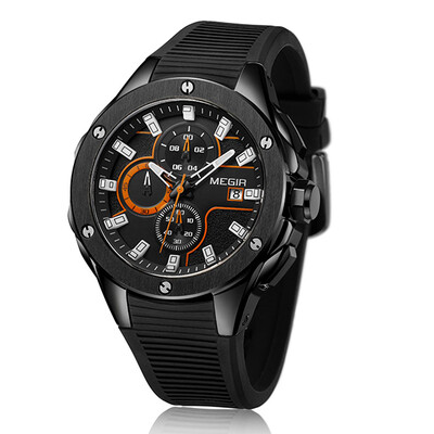 MEGIR Men Sport Watch Chronograph Silicone Strap Quartz Army Military Watches Clock Men Top Brand Luxury Male Relogio Masculino
MEGIR Men Sport Watch Chronograph Silicone Strap Quartz Army Military Watches Clock Men Top Brand Luxury Male Relogio Masculino