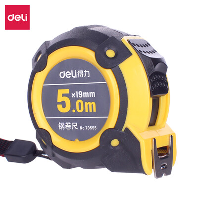 Deli deli 5m × 19mm with plastic double-sided scale male&female double steel tape measure yellow 79555
Deli deli 5m × 19mm with plastic double-sided scale male&female double steel tape measure yellow 79555