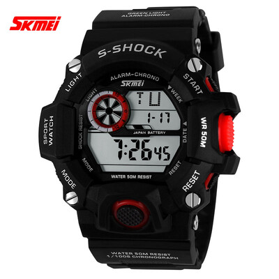SKMEI Mens Wrist watch Digital Alarm Calendar date day Chronograph Water Resistant Water Proof LCD Rubber Band
SKMEI Mens Wrist watch Digital Alarm Calendar date day Chronograph Water Resistant Water Proof LCD Rubber Band