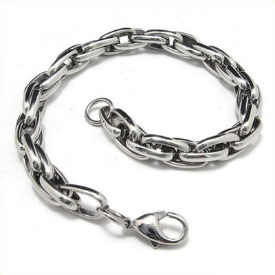 Hpolw Men's silver Stainless Steel Cowboy chain Link Pop jewelry punk style Lobster Clasps Bracelet - Silver - 8.8 Inch
Hpolw Men's silver Stainless Steel Cowboy chain Link Pop jewelry punk style Lobster Clasps Bracelet - Silver - 8.8 Inch