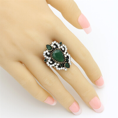 Mellow Turkish Women Flower Resin Finger Ring Crystal Jewelry El Anillo Antique Gold Color Algeria India Bridal Retro Jewelry
Mellow Turkish Women Flower Resin Finger Ring Crystal Jewelry El Anillo Antique Gold Color Algeria India Bridal Retro Jewelry