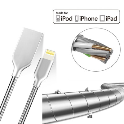 MFI All Stainless Steel Case USB Cable For iPhone 5s 6s 6 7 Plus Mobile Data Sync Charger for ios 9 10
MFI All Stainless Steel Case USB Cable For iPhone 5s 6s 6 7 Plus Mobile Data Sync Charger for ios 9 10