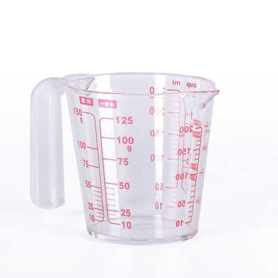 Exhibition art baking tools resin measuring cup plastic measuring cup cream weighing tool with handle 250ml
Exhibition art baking tools resin measuring cup plastic measuring cup cream weighing tool with handle 250ml