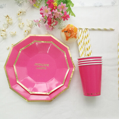 FANLUS Hot Gold Happy Birthady Disposable Tableware Sets Paper Cup Pantsuit For Birthday Parties Barbecue Wedding Celebrations
FANLUS Hot Gold Happy Birthady Disposable Tableware Sets Paper Cup Pantsuit For Birthday Parties Barbecue Wedding Celebrations