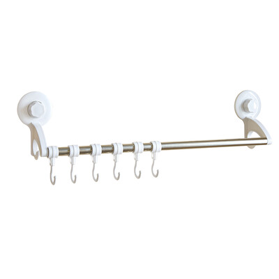 Youjia suction film towel rack free punching stainless steel bathroom single rod towel bar bathroom towel rack hanging rod with hook U-6181
Youjia suction film towel rack free punching stainless steel bathroom single rod towel bar bathroom towel rack hanging rod with hook U-6181