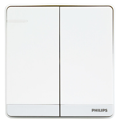 Philips (PHILIPS) switch socket fly series four open double control large rocker switch with fluorescent indicator white
Philips (PHILIPS) switch socket fly series four open double control large rocker switch with fluorescent indicator white