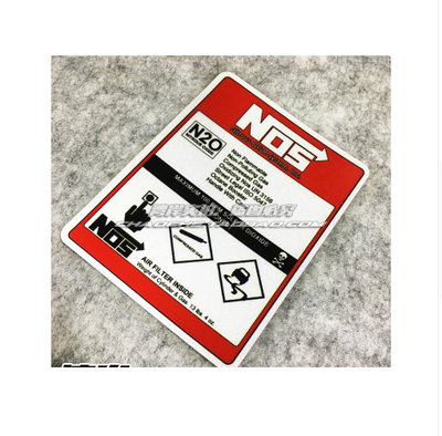 High quality For Nos N2o Reflective car sticker&decals cool modified accessories