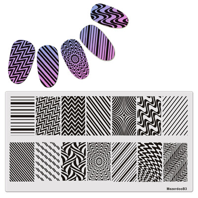 Mezerdoo Wave Net Texture Patterns Manicure Nail Art Stamp Template Image Plate Stamping Plate 126cm B3
Mezerdoo Wave Net Texture Patterns Manicure Nail Art Stamp Template Image Plate Stamping Plate 126cm B3