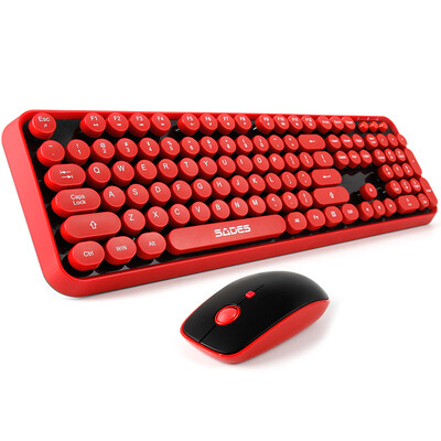 Sades V2020 Wireless Silent Keyboard Mouse Set Round Chocolate Button Keyboard&Mouse Suite Office Home Apple Notebook Desktop Computer Black Red
Sades V2020 Wireless Silent Keyboard Mouse Set Round Chocolate Button Keyboard&Mouse Suite Office Home Apple Notebook Desktop Computer Black Red